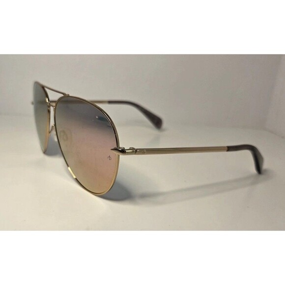 Rag and bone aviator sunglasses, Gold Trim Men Or Women's with case - Picture 2 of 11